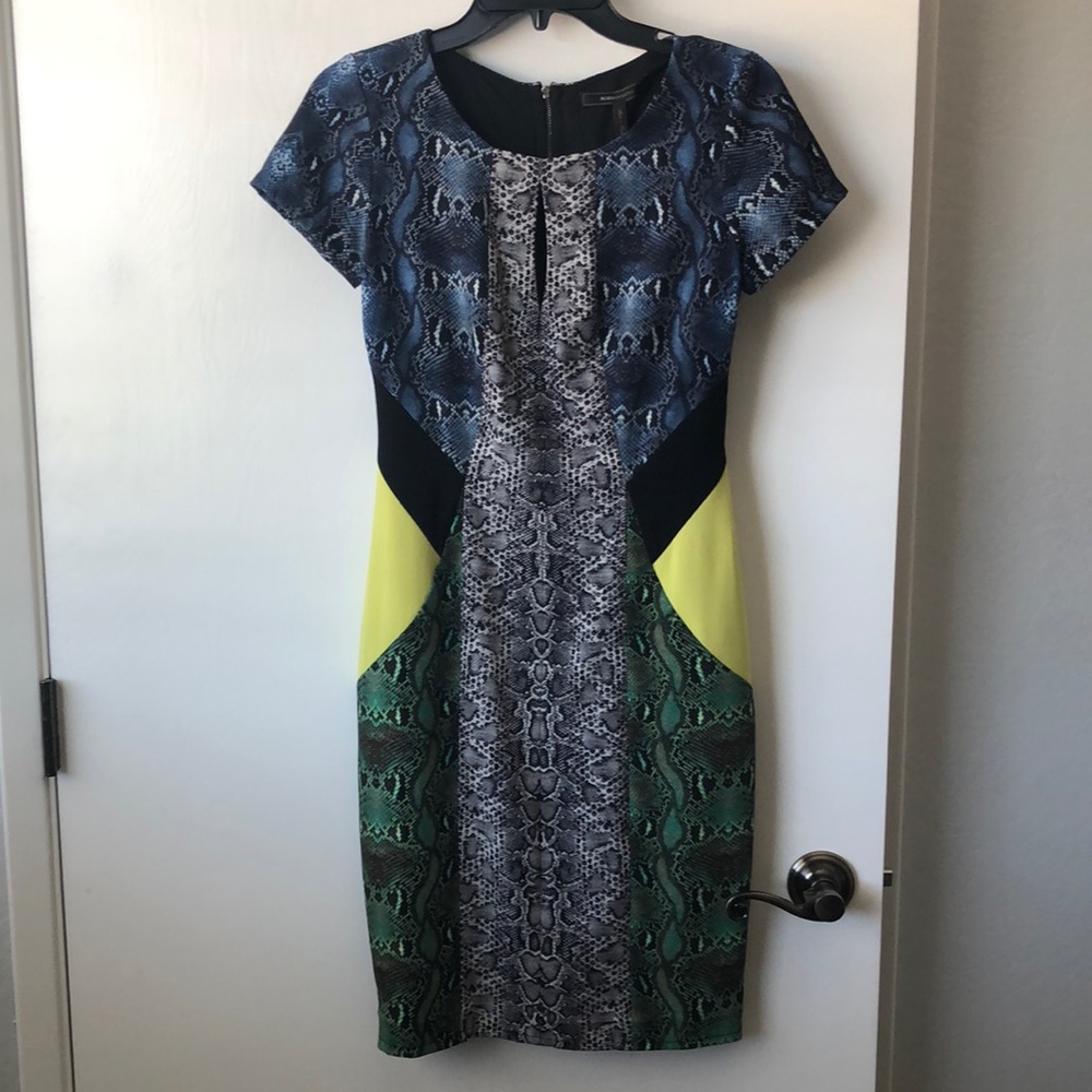 BCBG Animal Print Dress XXS